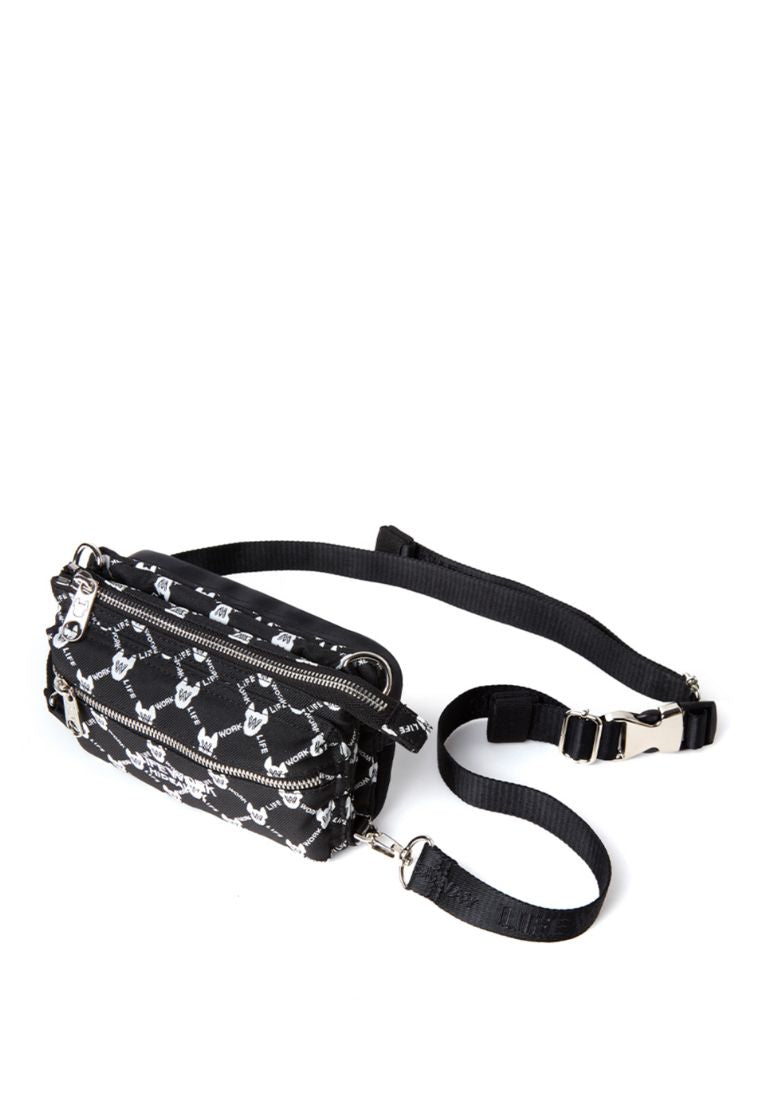 Jacquard Monogram 3WAY Bag Pattern Black