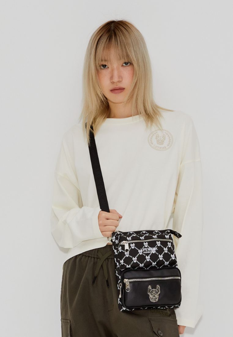 Jacquard Monogram 3WAY Bag Pattern Black