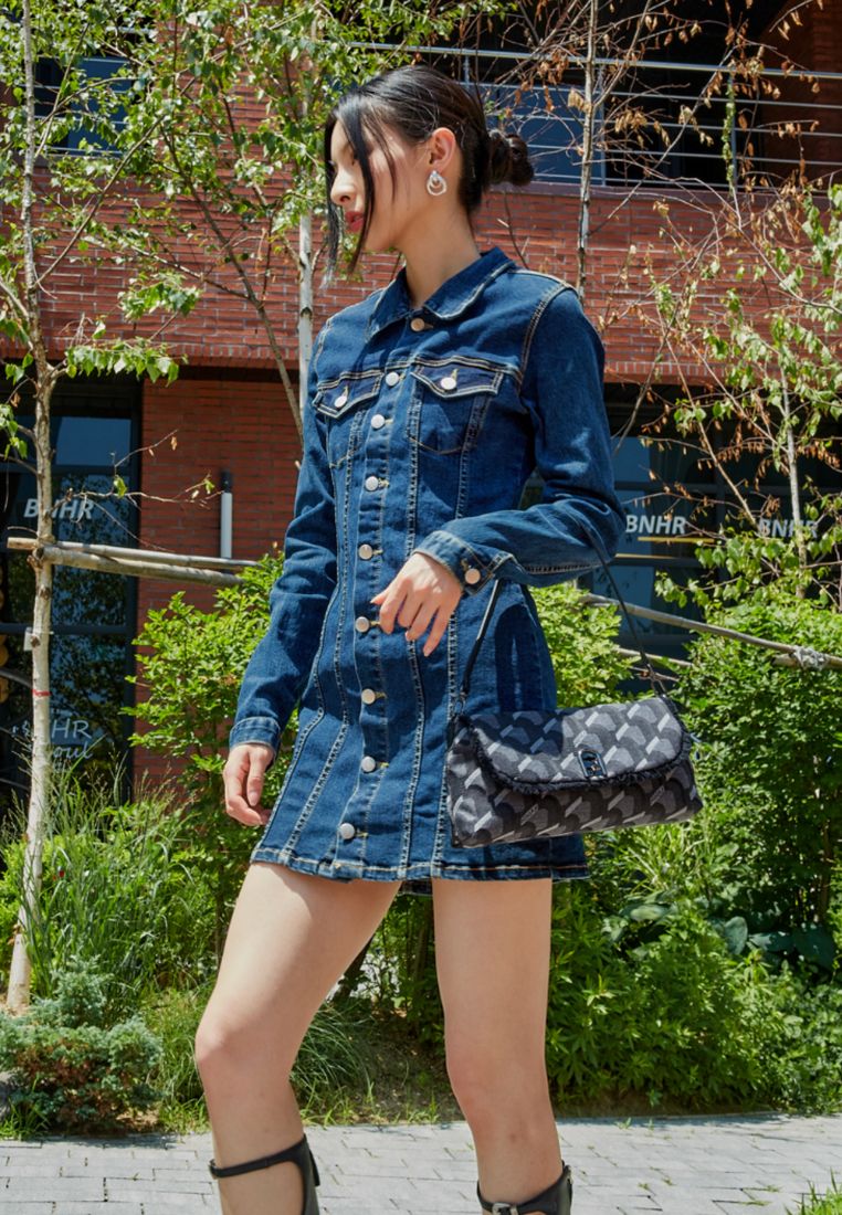 Jeans Monogram Baguette Denim Black MM