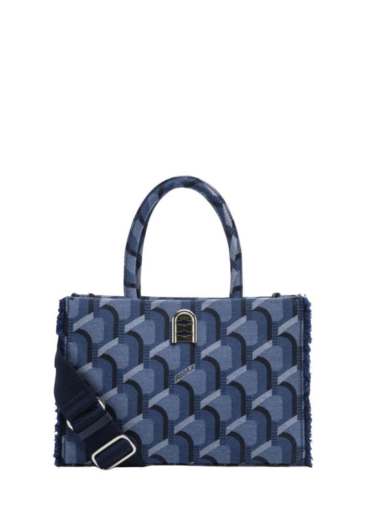 Jeans Monogram Day Tote Denim Blue SM