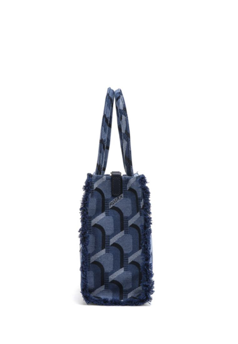 Jeans Monogram Day Tote Denim Blue SM