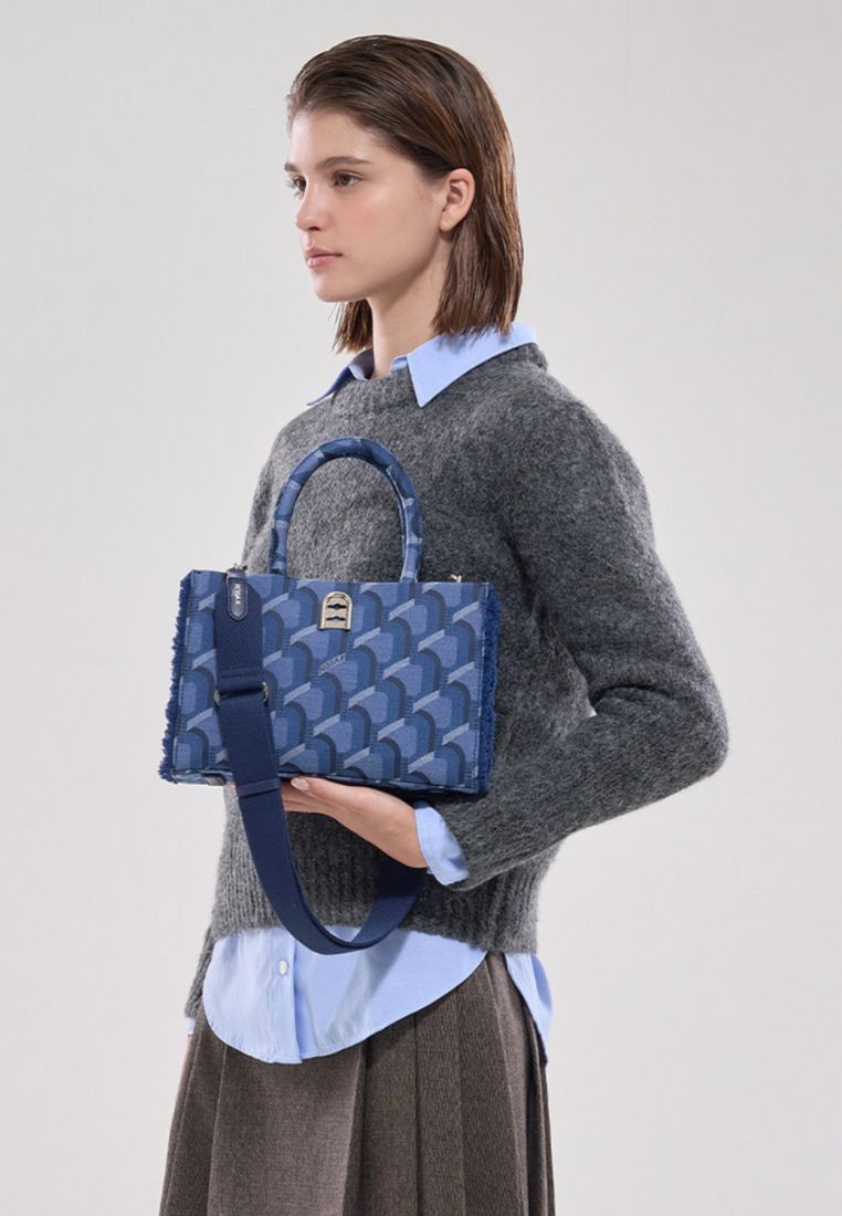 Jeans Monogram Day Tote Denim Blue SM