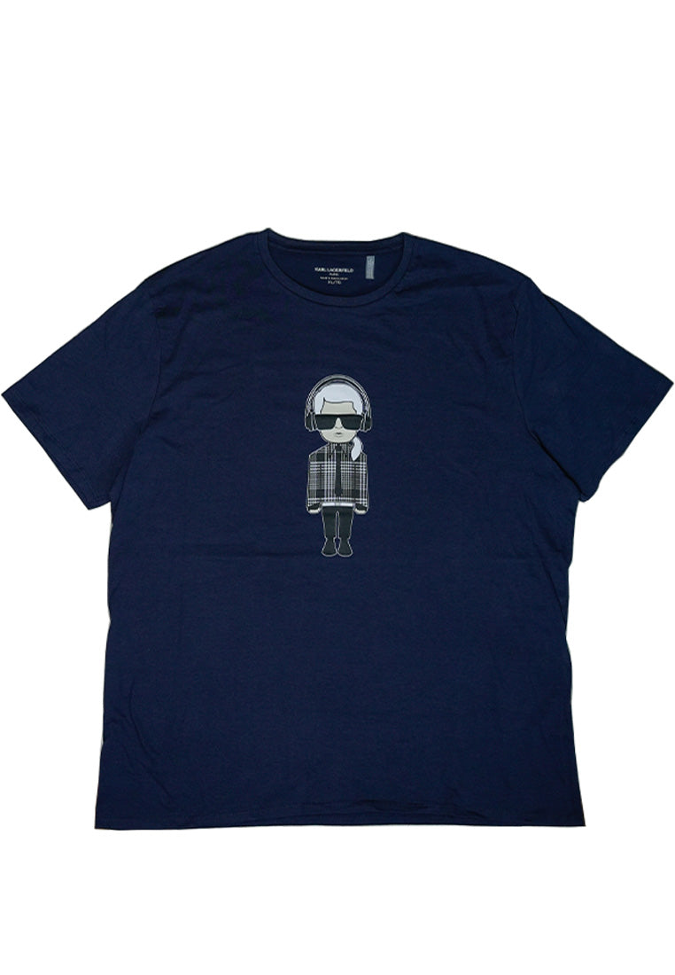 Plaid Blazer Tee Navy