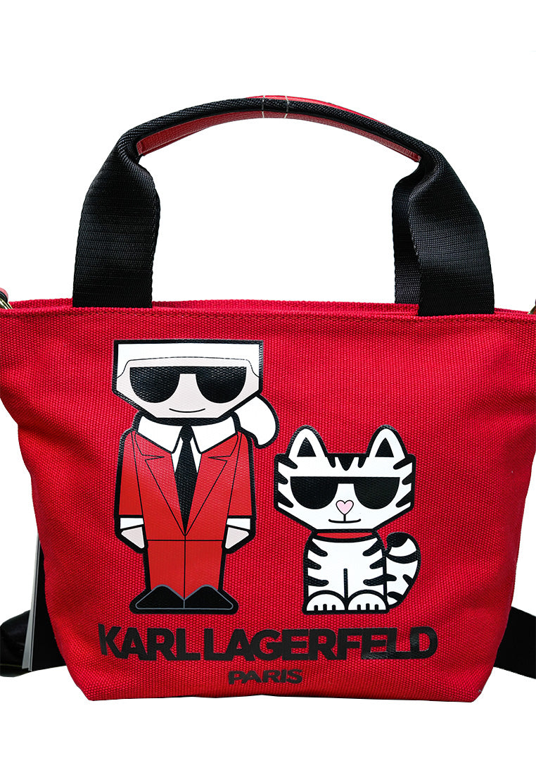 Kristen Canvas Crossbody Red