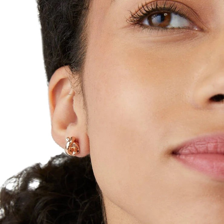 Sailor's Knot Studs Rose Gold