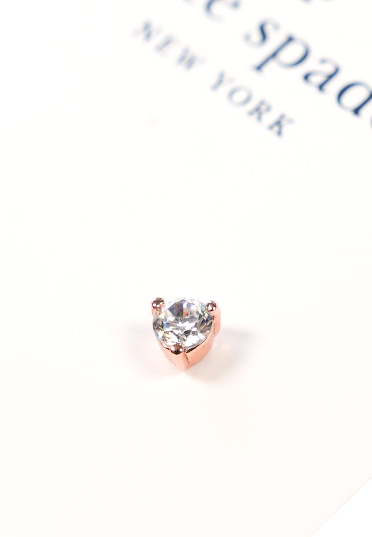 Spell It Out Studs And Huggies Set Rose Gold