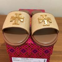 EVERLY Slide Rafia Tan