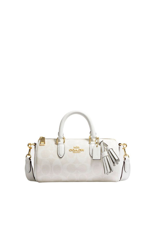 Lacey Crossbody In Signature Canvas Glacier White