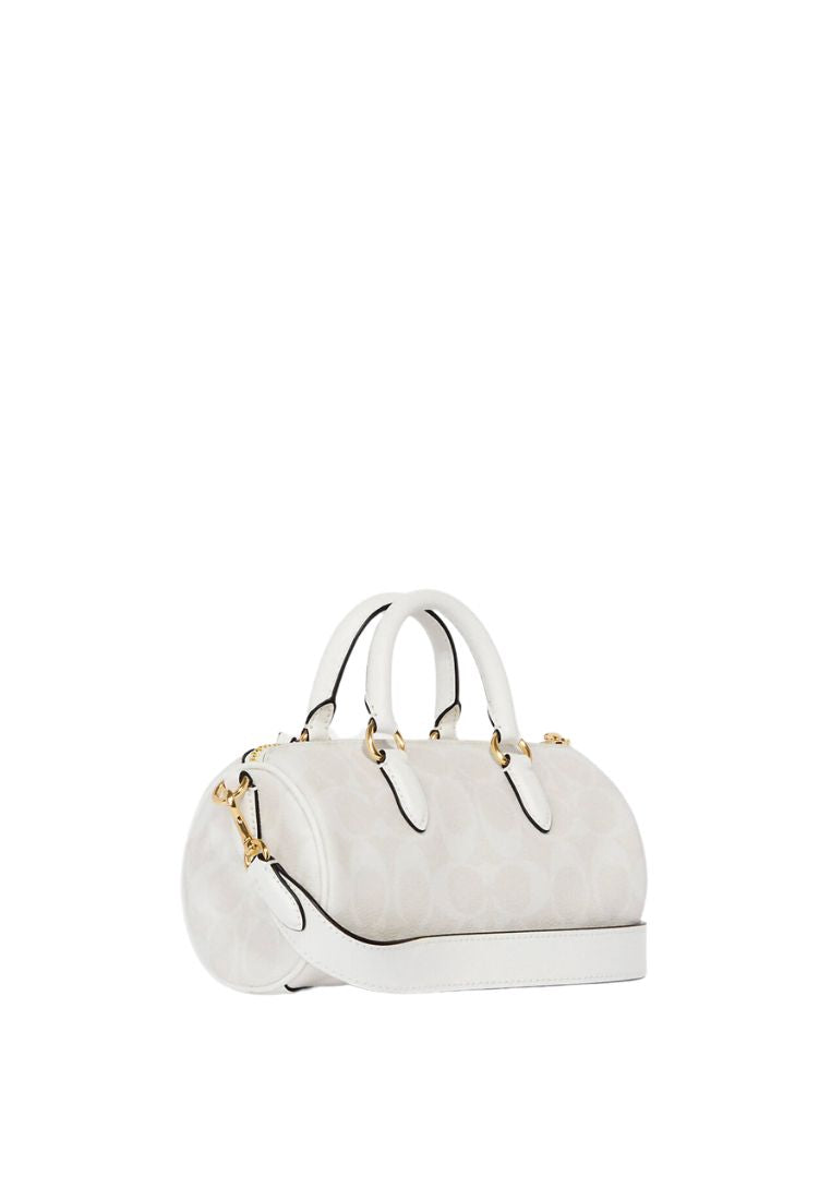 Lacey Crossbody In Signature Canvas Glacier White