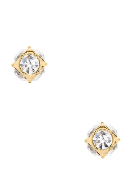 Lady Marmalade Studs Clear Gold