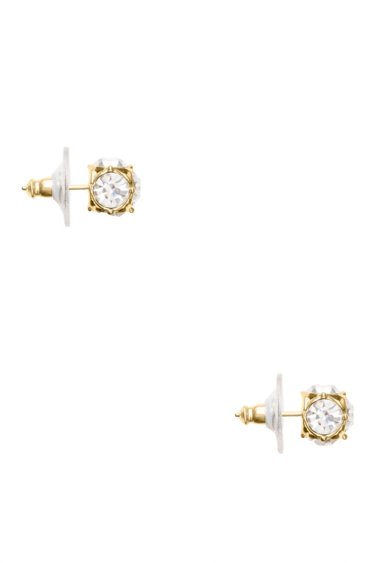 Lady Marmalade Studs Clear Gold
