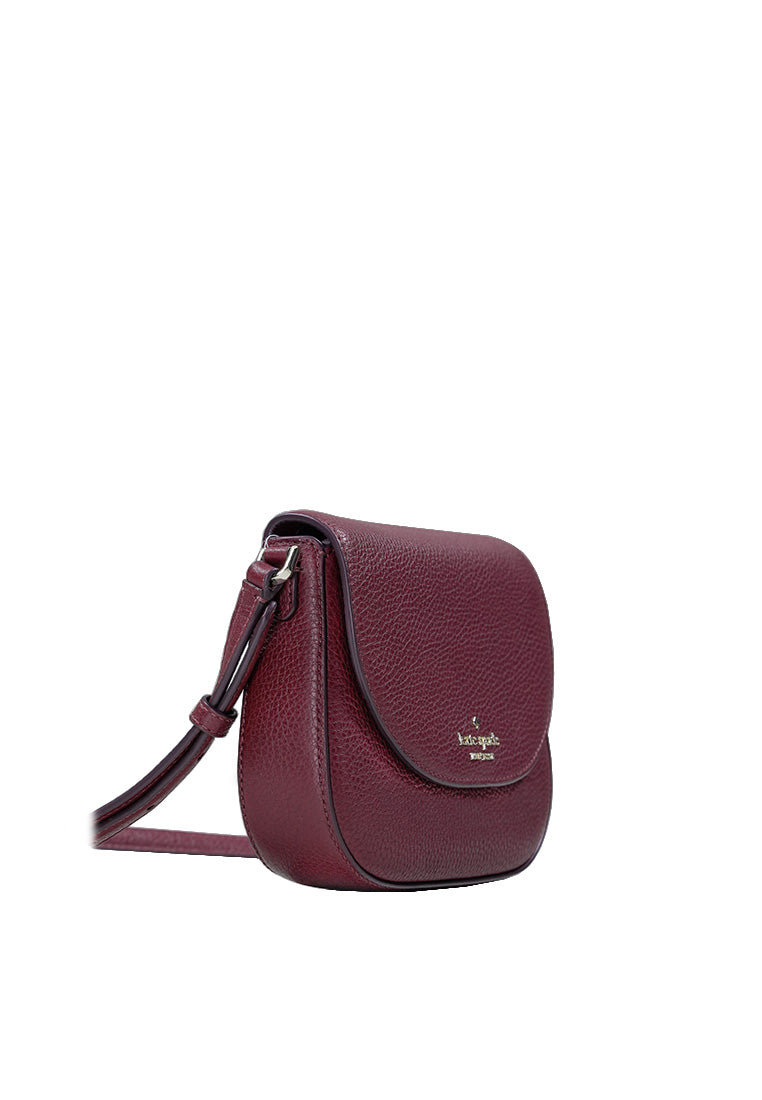 Leila Mini Flap Crossbody Deep Berry