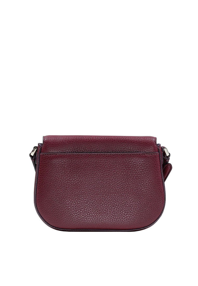 Leila Mini Flap Crossbody Deep Berry
