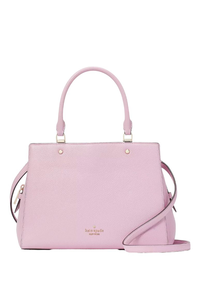 Leila Medium Triple Compartment Satchel Quartz Pink