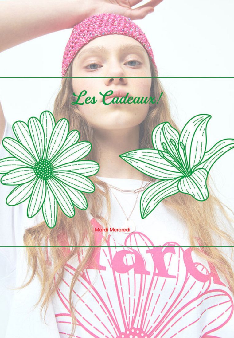 LES CADEAUX Mardi Mercredi (6 Colors)-FlowerMardi White Violet