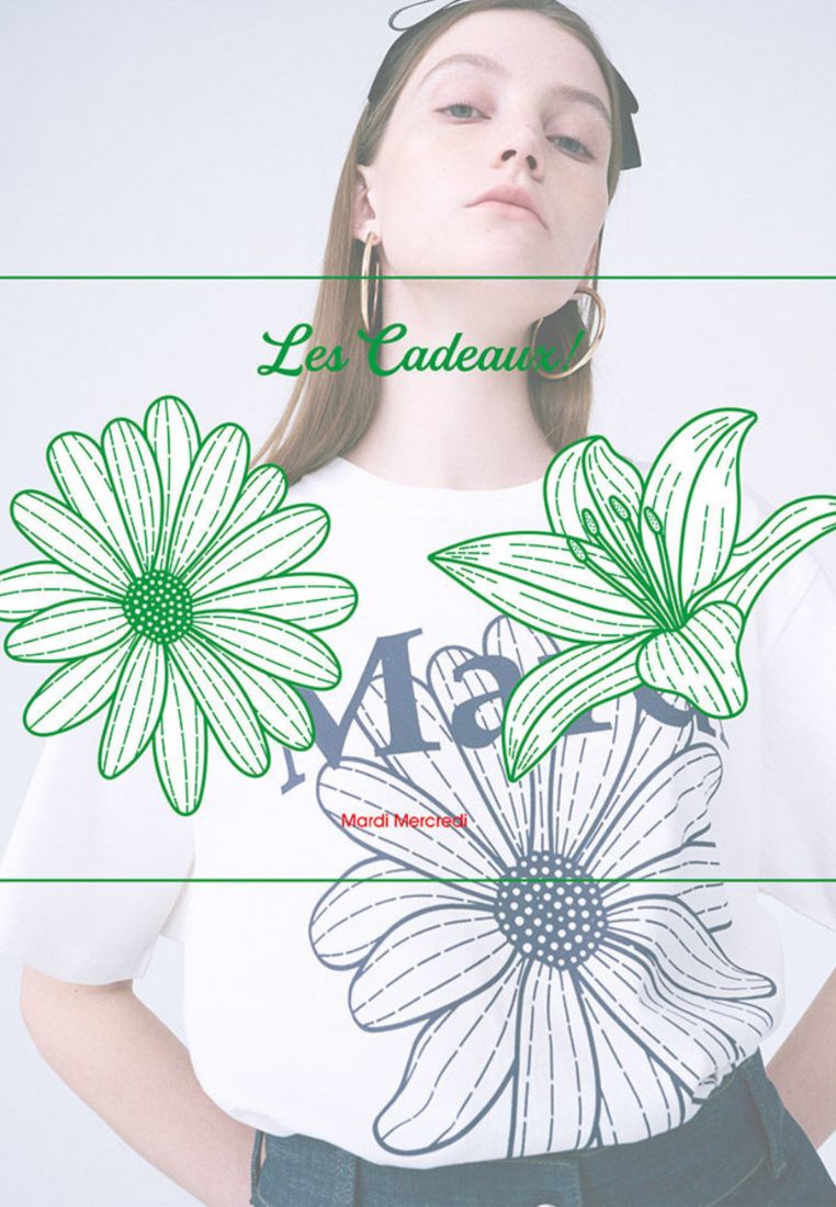 LES CADEAUX Mardi Mercredi (6 Colors)-FlowerMardi Ivory Navy