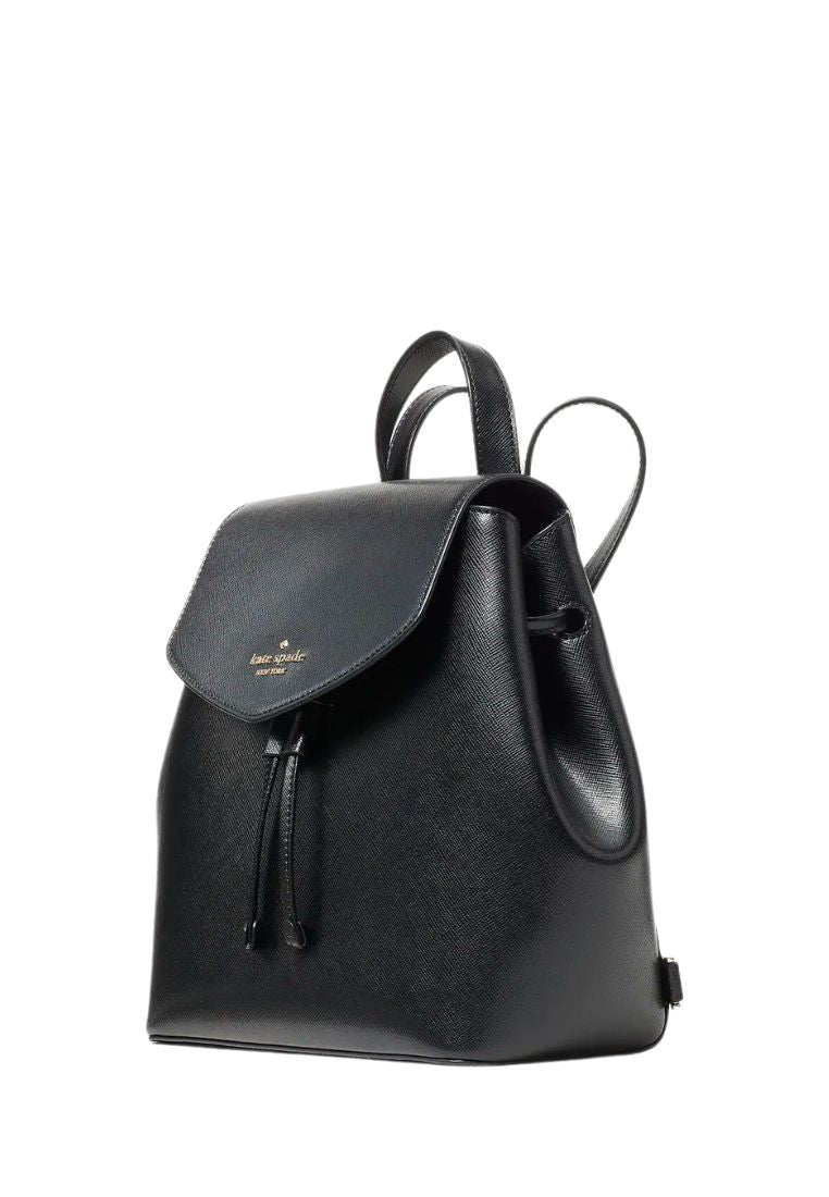 Lizzie Medium Flap Backpack Black