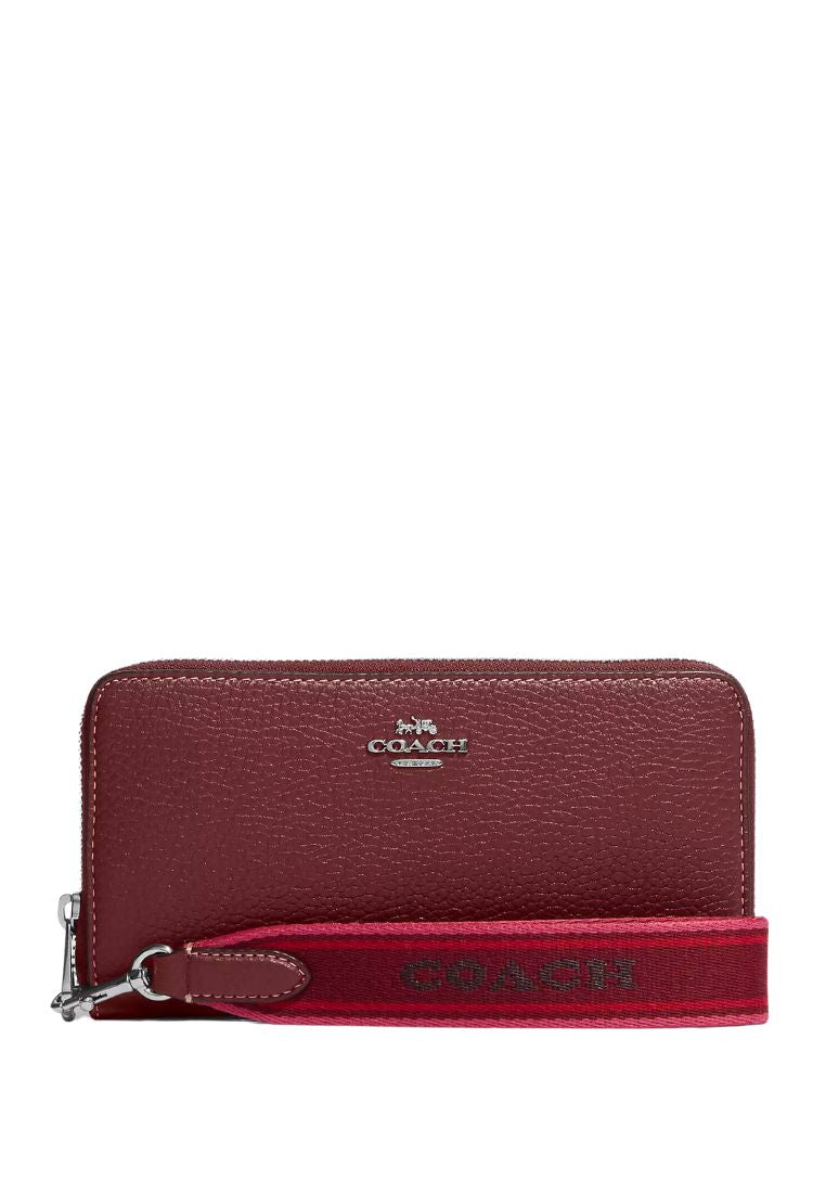 Long Zip Around Wallet Wine Multi