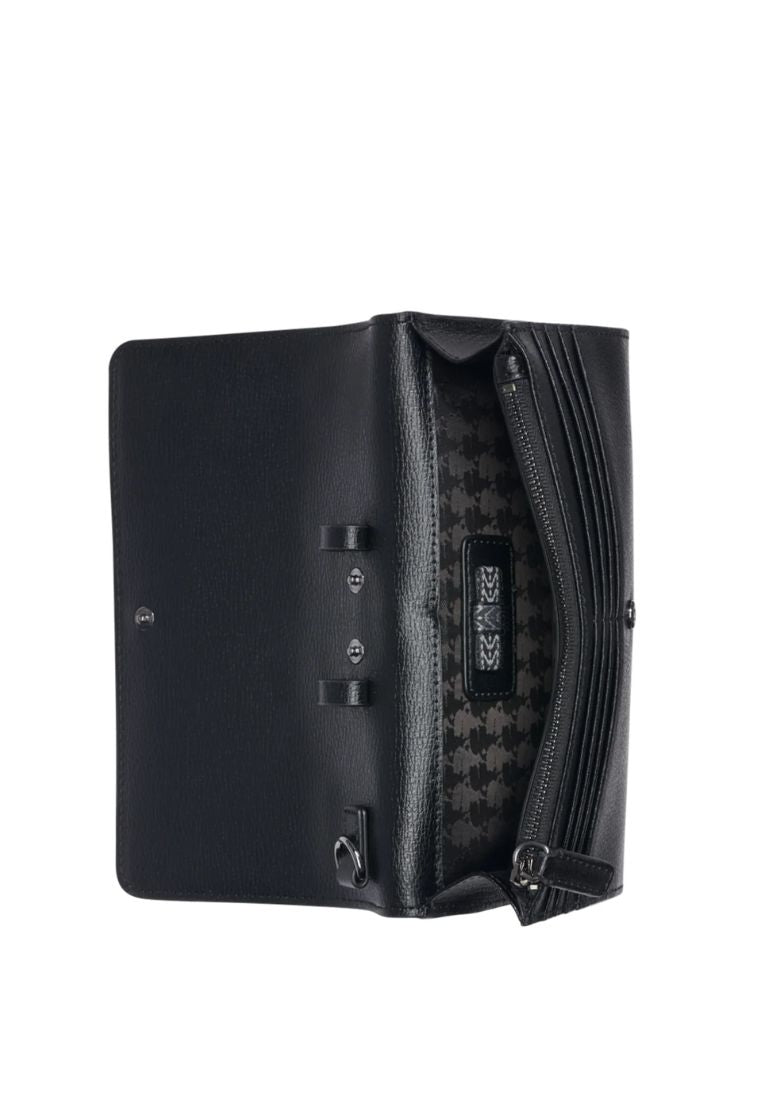 Lourdes Crossbody with Wristlet Strap Black