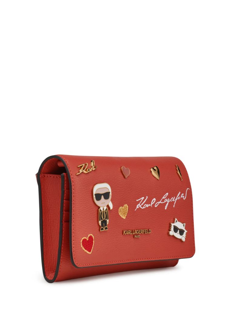 Lourdes Crossbody with Wristlet Strap Burnt Orange