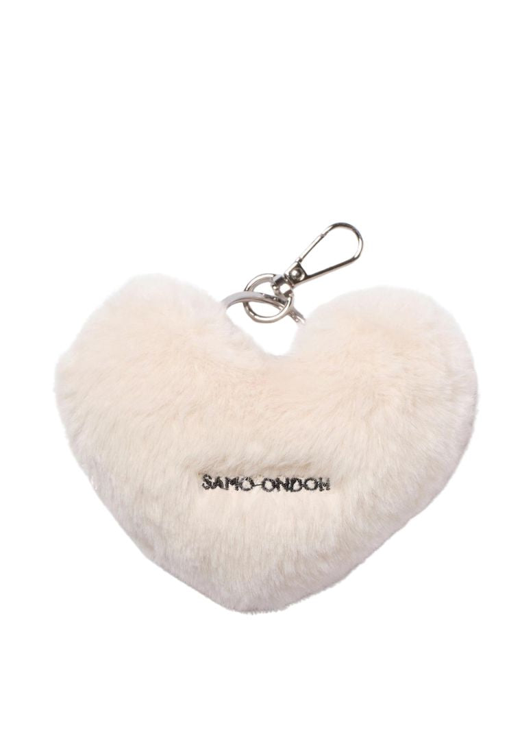 Loveyom Keychain Eco Fur Ivory