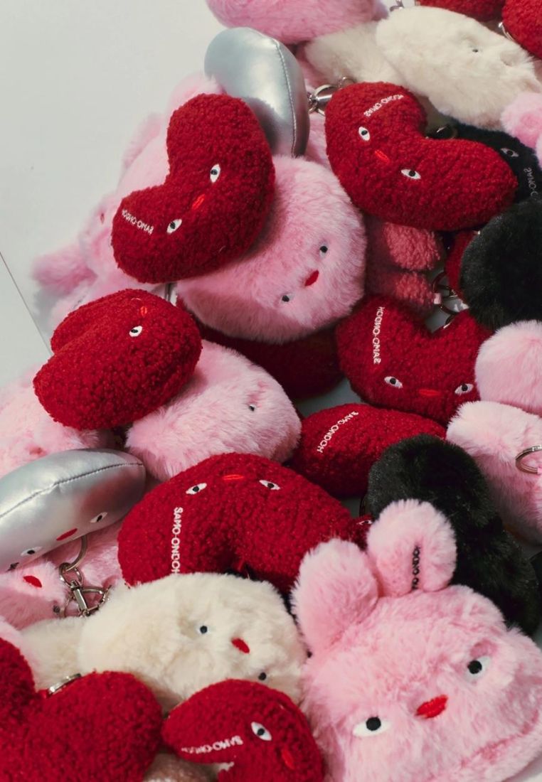 Loveyom Keychain Eco Fur Pink