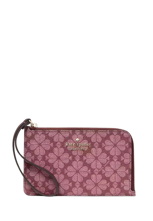 Lucy Small L-zip Wristlet Grenache Multi