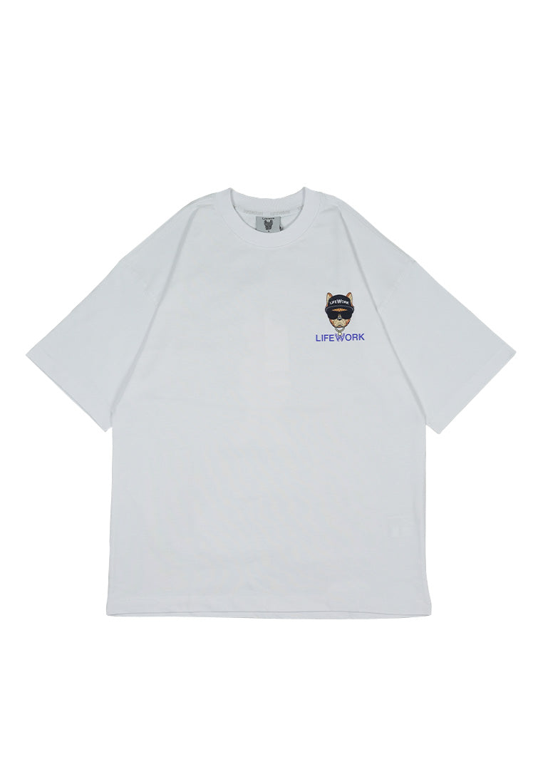 Back Printed T-Shirt White