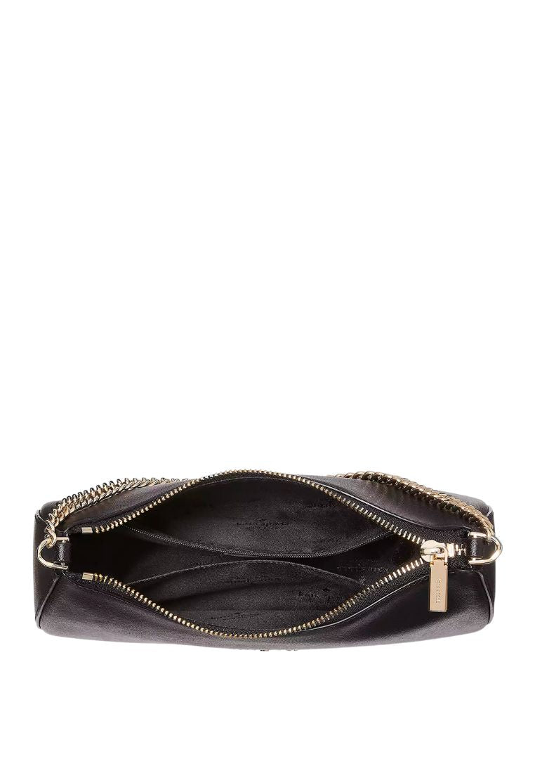 Madison Saffiano Leather Convertible Crossbody Black