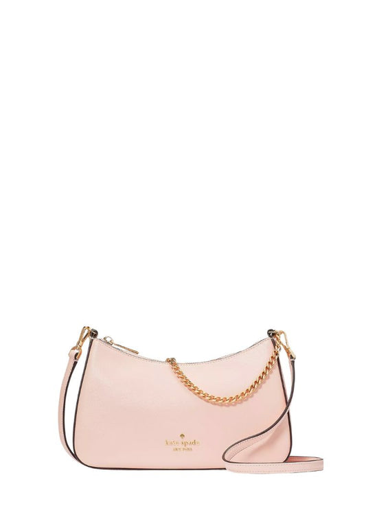 Madison Saffiano Leather Convertible Crossbody Conch Pink