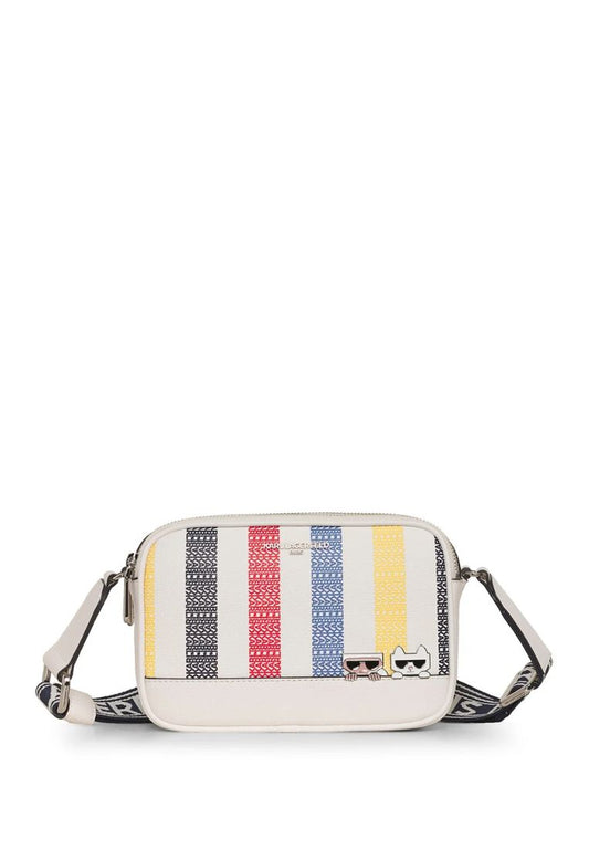 Maybelle Camera Crossbody White Multi