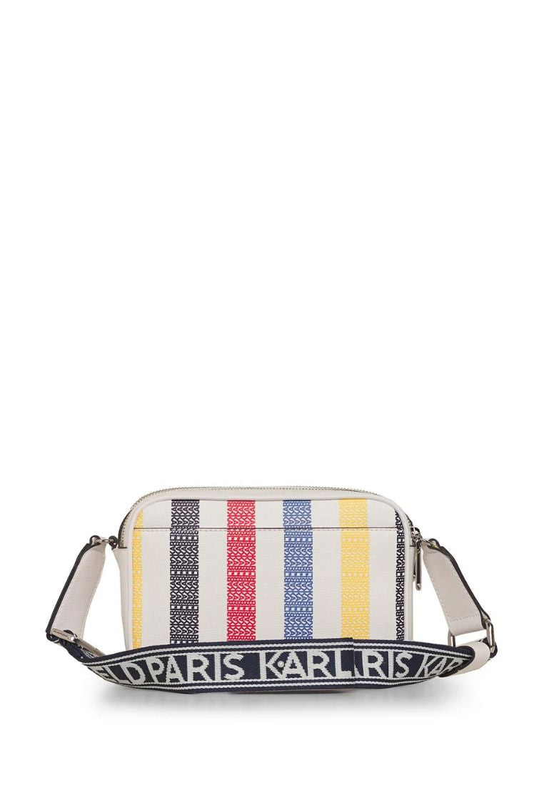 Maybelle Camera Crossbody White Multi