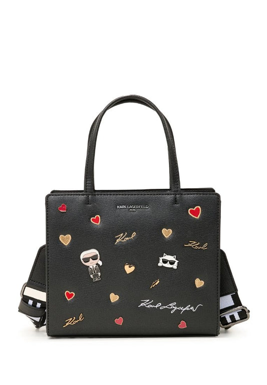 Maybelle Duo Top Handle Satchel Black