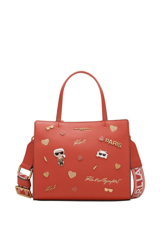 Maybelle Duo Top Handle Satchel Burnt Orange