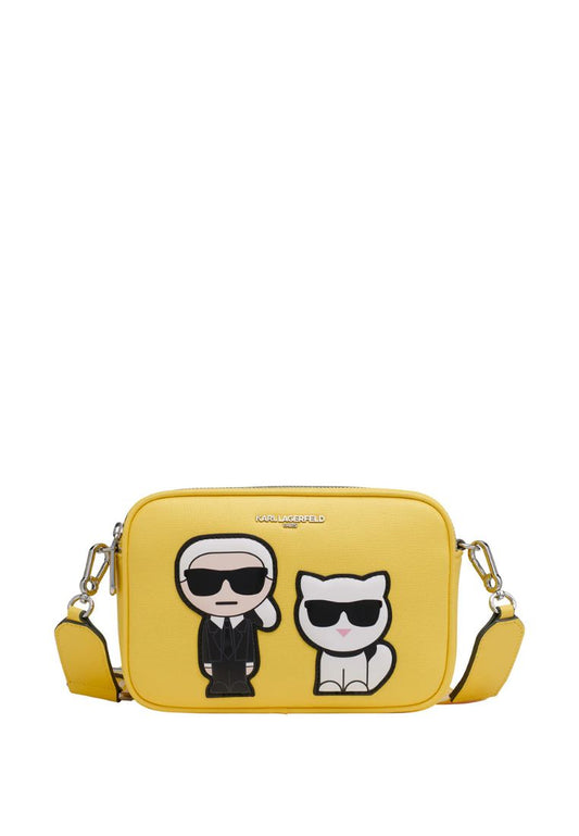 Maybelle Round Head Duo Camera Crossbody Aspen Yellow