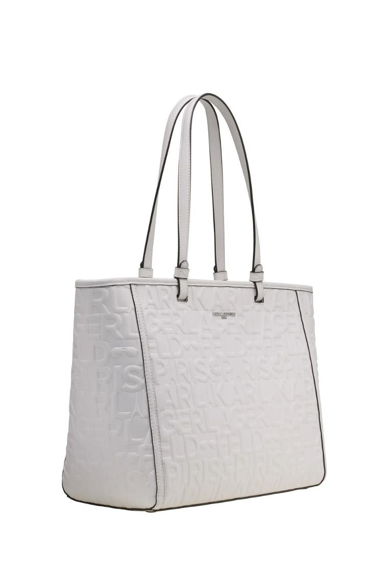 Maybelle Tote Winter White Silver
