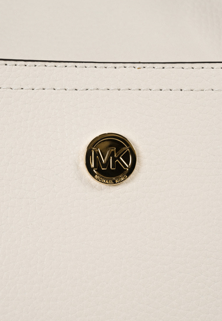 Maisie Large Pebbled Leather 3 in 1 Tote Bag Cream