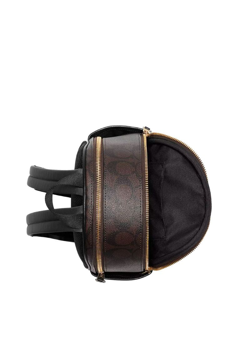 Mini Court Backpack In Signature Canvas Brown Black