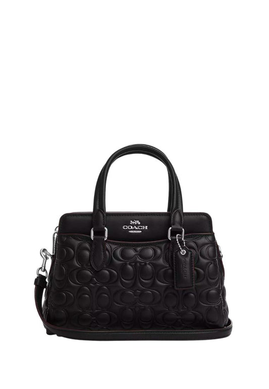 Mini Darcie Carryall With Signature Leather Black