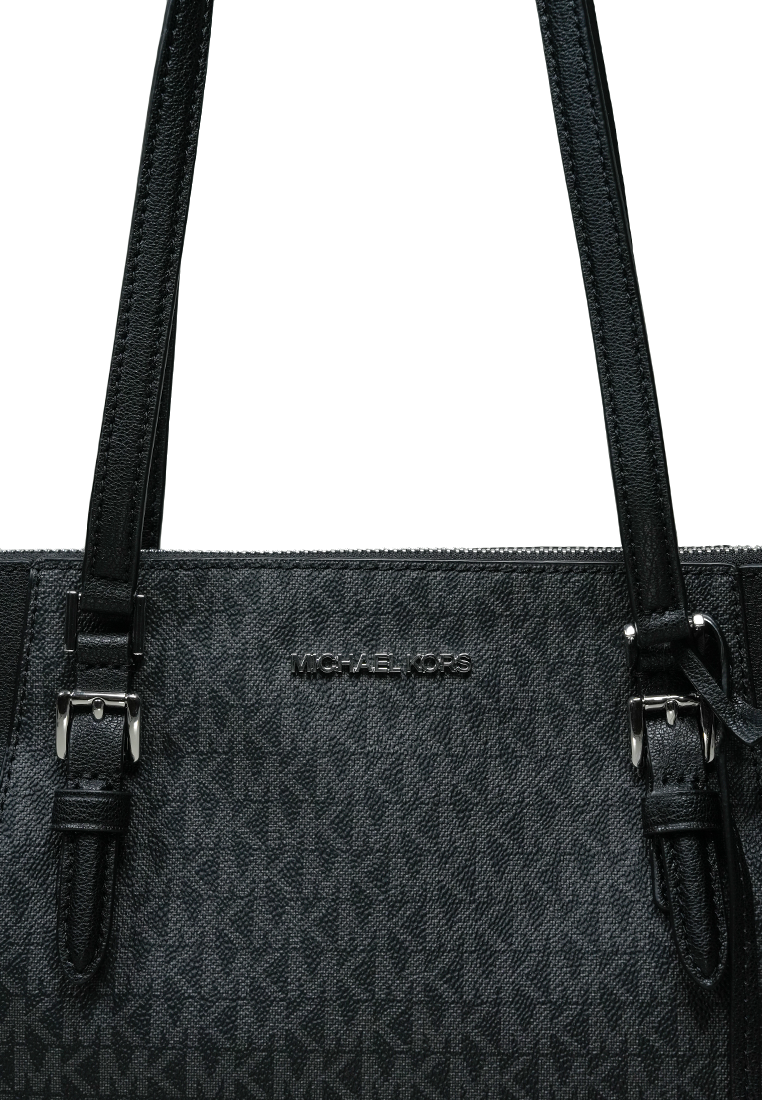 Charlotte Large Top Zip Tote Black