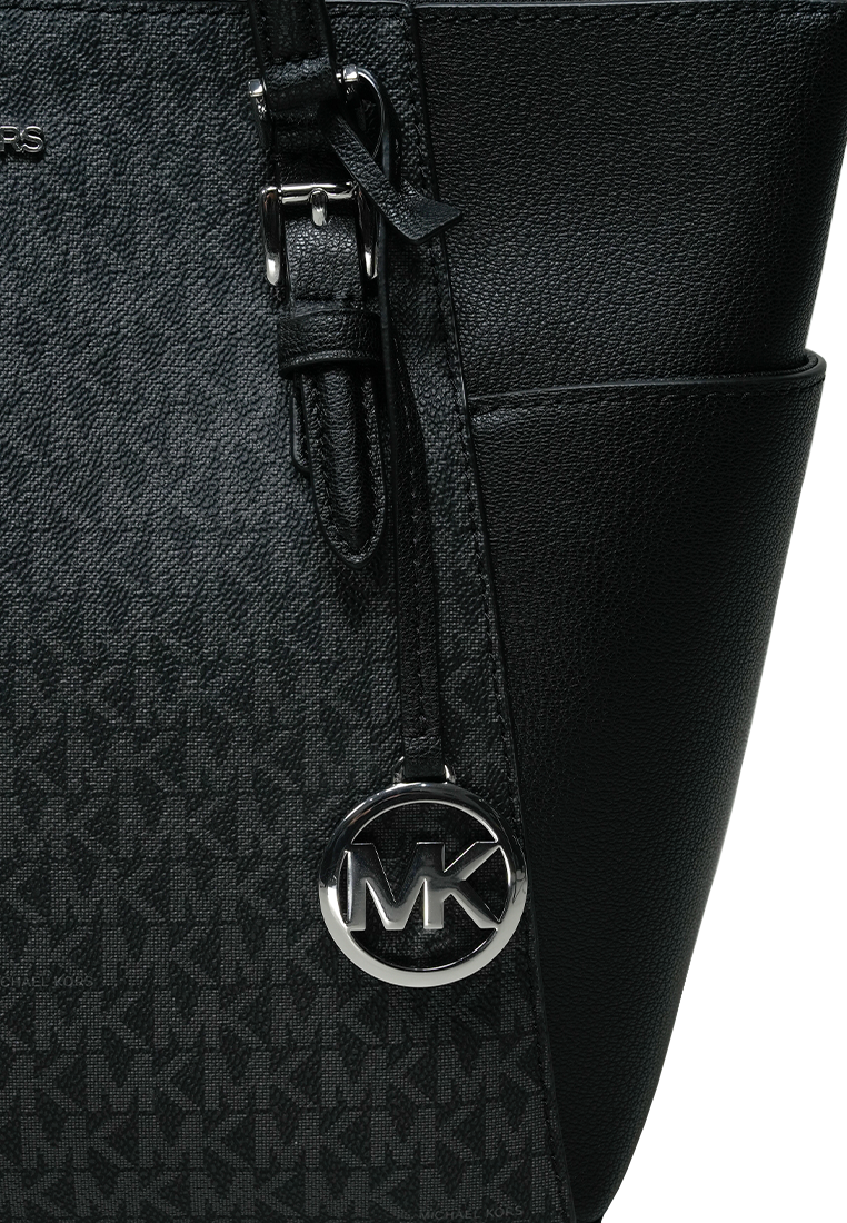 Charlotte Large Top Zip Tote Black