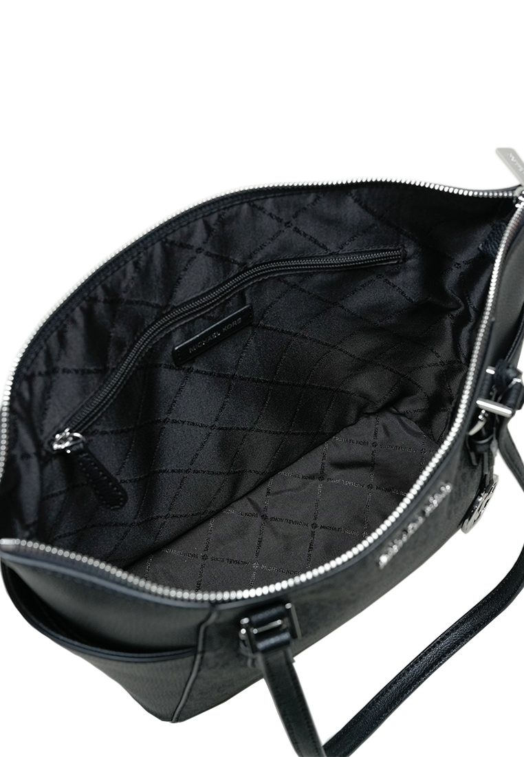 Charlotte Large Top Zip Tote Black