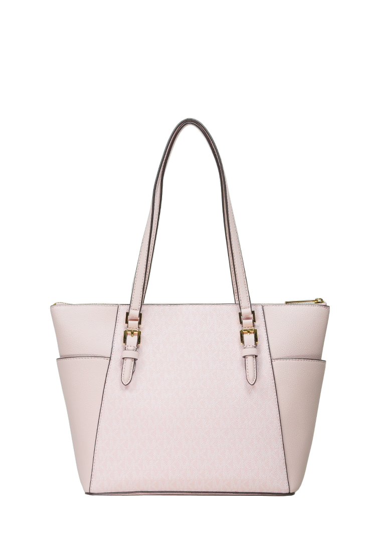 Charlotte Large Top Zip Tote Powder Blush