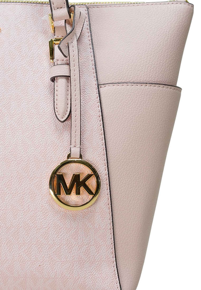 Charlotte Large Top Zip Tote Powder Blush