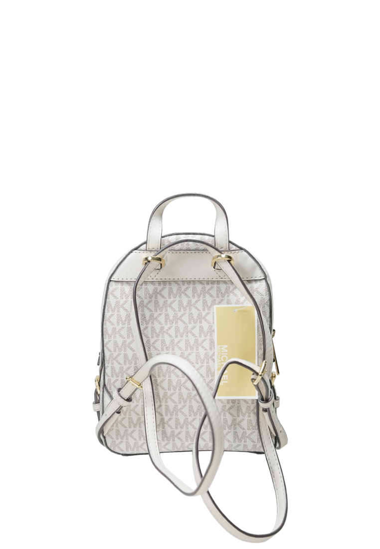 Jaycee Mini Pebbled Leather Backpack Cream Multi
