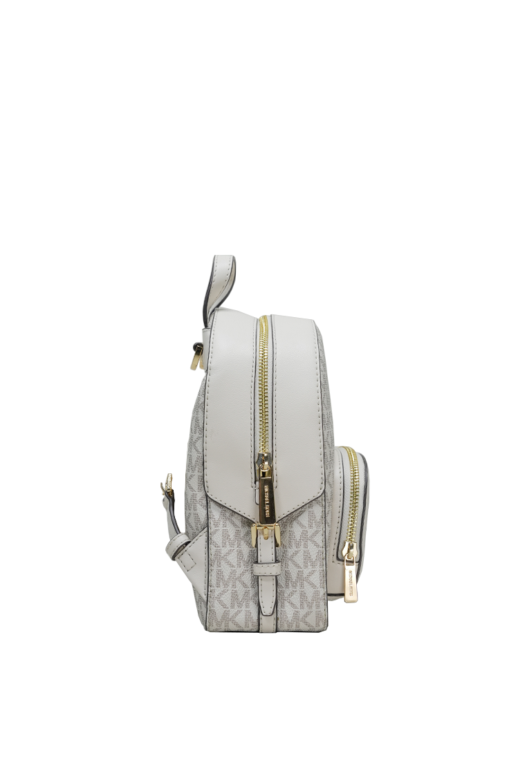 Jaycee Mini Pebbled Leather Backpack Cream Multi