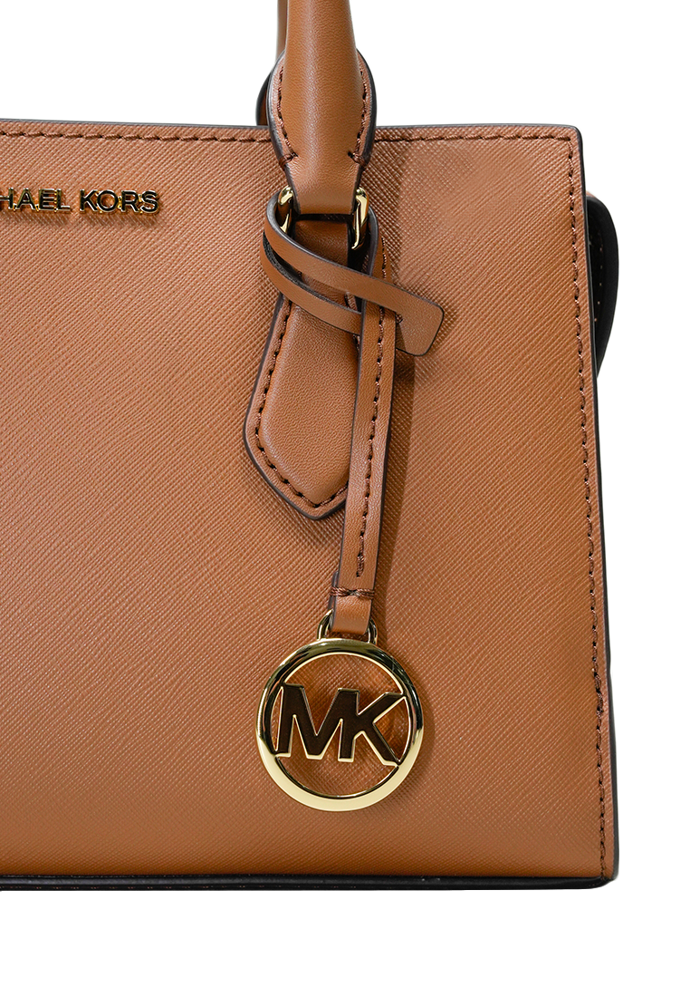 Sheila Small Faux Saffiano Leather Satchel Luggage