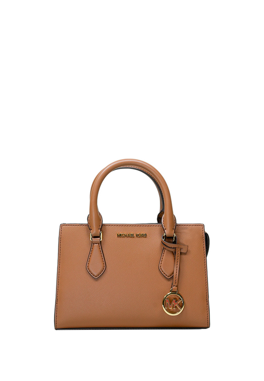 Sheila Small Faux Saffiano Leather Satchel Luggage