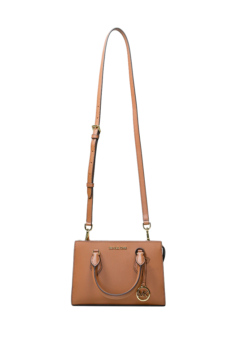 Sheila Small Faux Saffiano Leather Satchel Luggage