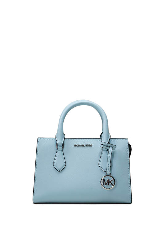 Sheila Small Faux Saffiano Leather Satchel Vista Blue